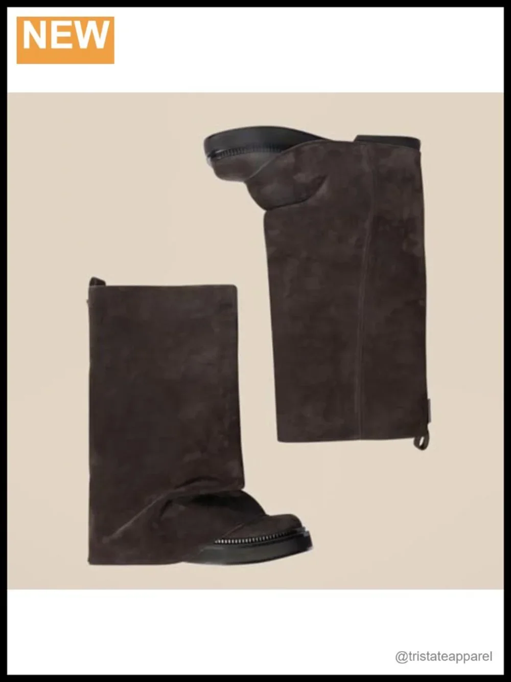Suede Round Toe Platform Ankle Boots for Women, Chunky Mid-Low Heel Cowgirl